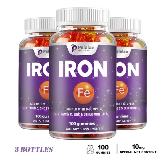Iron Gummies - Containing Vitamin C for Immune Support of Red Blood Cell Production