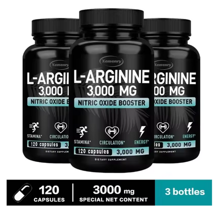 L-Arginine 3000mg - Enhance Performance, Endurance, Lean Muscle, and Improve Men's Health