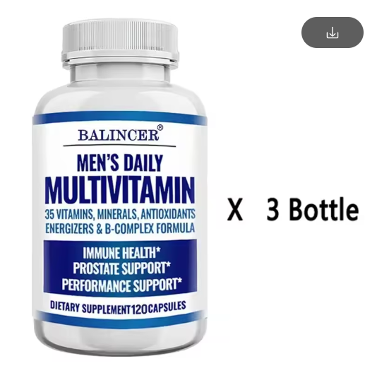 Multivitamin Supplement for Men – Provides Cognitive Brain Health, Energy and Stamina, and Muscle Mass