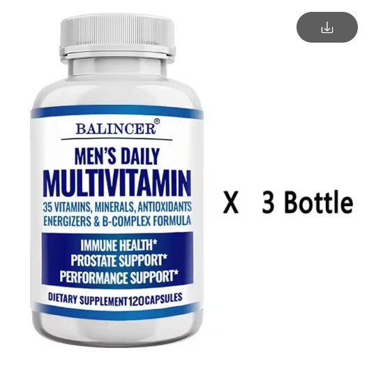 Multivitamin Supplement for Men – Provides Cognitive Brain Health, Energy and Stamina, and Muscle Mass