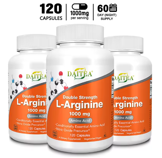 Daitea Arginine Supplement - Promotes Muscle Growth, Enhances Memory & Immunity, Antioxidant, Improves Liver Function