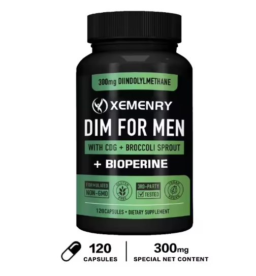 DIM FOR MEN CDG + Broccoli Sprouts + BIOPERINE - Fitness Supplement for Muscle Growth