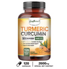Curcumin Capsules, Natural Joint Support with Black Pepper - Relieve Joint Pain
