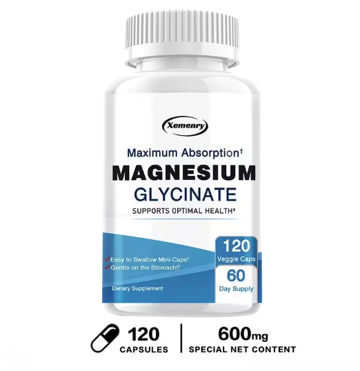 Magnesium Glycinate - Improve Cardiovascular Health, Reduce Stress, and Promote Healthy Sleep, Muscle Growth