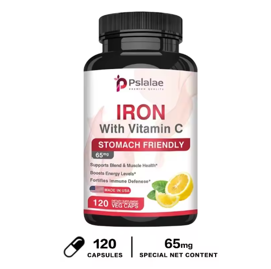 Iron and Vitamin C Supplements - Increase Energy, Improve Focus, and Improve Immune Function