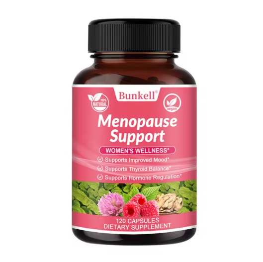 Menopause Support Supplements for Women Can Relieve Hot Flashes, Night Sweats, Mood Swings, Low Energy and More.
