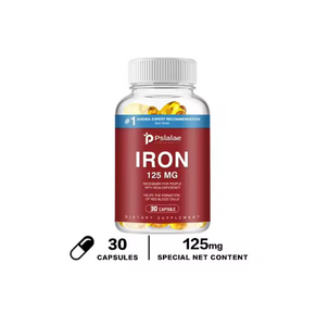 Pslalae Iron Supplement 125 Mg - Promotes Red Blood Cell Formation, Metabolism