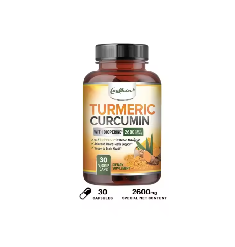 Curcumin Capsules, Natural Joint Support with Black Pepper - Relieve Joint Pain