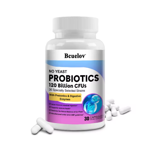 120 Billion Probiotics Contain Prebiotics and Digestive Enzymes To Improve Intestinal Digestion and Support Immune Health