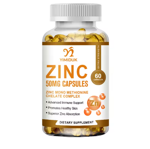 Zinc Capsules Support The Body's Immune Defense, Ultra Absorbable, Non-GMO, Gluten-Free, 120 Vegetarian Capsules