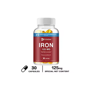 Pslalae Iron Supplement 125 Mg - Promotes Red Blood Cell Formation, Metabolism