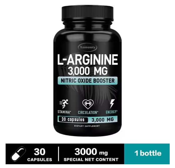 L-Arginine 3000mg - Enhance Performance, Endurance, Lean Muscle, and Improve Men's Health