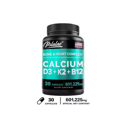 4-in-1 Calcium Supplement for Women and Men Bone and Heart Complex with Vitamin D3 K2, Calcium Supplement + Vitamin Calcium