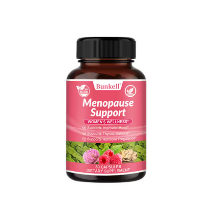 Menopause Support Supplements for Women Can Relieve Hot Flashes, Night Sweats, Mood Swings, Low Energy and More.