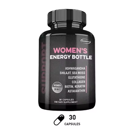Women's Energy Supplement - Natural Energy, Improve Mood and Balance Hormones, Improve Immunity