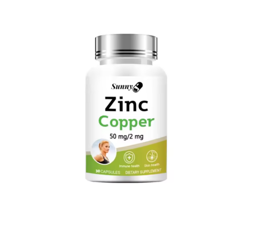 Zinc and Copper Dietary Supplement, 120 Capsules, Mineral and Antioxidant Supplement, Immunity and Mood, Supports Skin Health