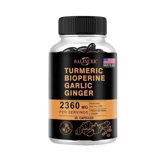 Turmeric 2360 Mg with Garlic Curcumin Black Pepper for Better Absorption, Joint Flexibility, Digestion, 120 Veggie Capsules