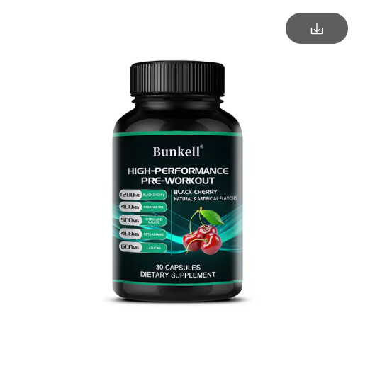 Bunkell Pre-Workout Supplement - Amino Acids, Creatine HCI, Citrulline Malate, Beta-Alanine To Improve Athletic Performance