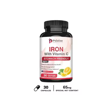 Iron and Vitamin C Supplements - Increase Energy, Improve Focus, and Improve Immune Function