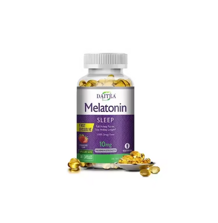 Melatonin Capsules - Sleep Aid Supplement That Helps Nourish Nerves, Relieves Sleep Disorders and Improves Energy Levels