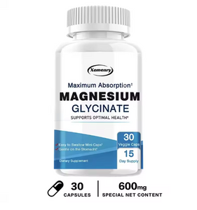 Magnesium Glycinate - Improve Cardiovascular Health, Reduce Stress, and Promote Healthy Sleep, Muscle Growth
