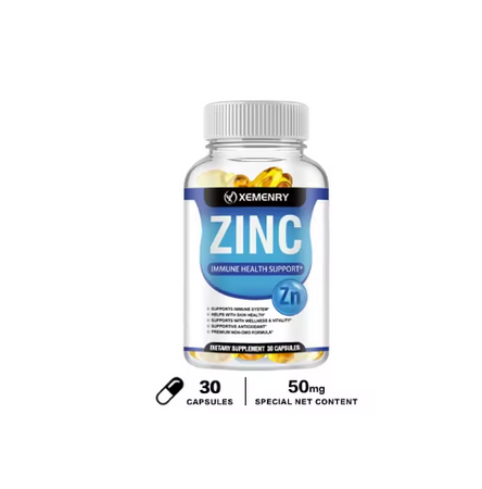 Zinc Capsules Support The Body's Immune Defense 120 Vegan Capsules Non-GMO, Gluten-Free