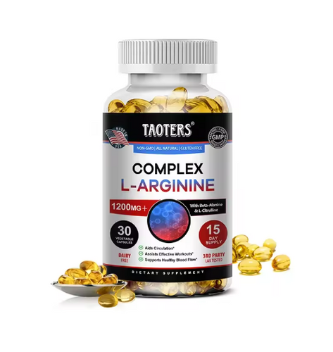 L-Arginine Nitric Oxide Supplement Helps Build Muscle and Supports Blood Flow, Circulation, Nutrient Delivery and Pumping