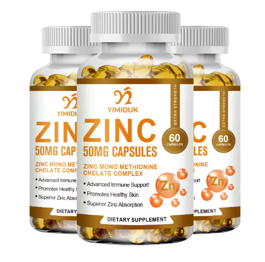 Zinc Capsules Support The Body's Immune Defense, Ultra Absorbable, Non-GMO, Gluten-Free, 120 Vegetarian Capsules