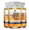 Calcium Magnesium Zinc + D3 Vitamin Nutritional Supplement - Supports Bone Density & Muscle Health - Immune Support
