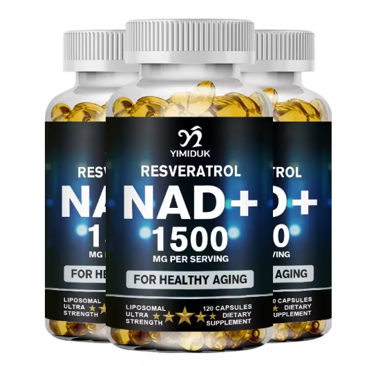 Yimiduk NAD Supplements, Supplements with Resveratrol + Vitamin B3, Nad Plus Boost Supplements - Supports Cellular Health