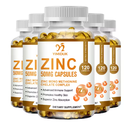 Zinc Capsules Support The Body's Immune Defense, Ultra Absorbable, Non-GMO, Gluten-Free, 120 Vegetarian Capsules
