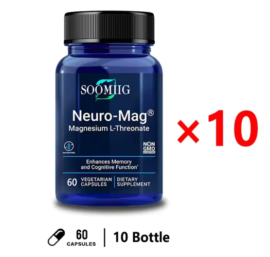Soomiig Brain Supplement - Improves Memory & Concentration, Enhances Neural Energy & IQ Health
