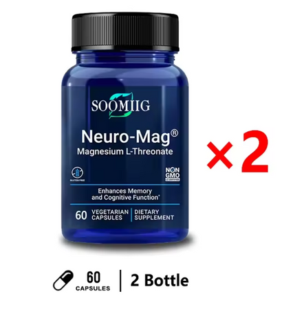 Soomiig Brain Supplement - Improves Memory & Concentration, Enhances Neural Energy & IQ Health