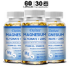 Daitea Magnesium and Zinc Capsules - Magnesium Glycinate Supplement to Support Muscle, Nerve, Joint and Heart Health