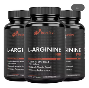 L-Arginine + L-Citrulline - Nitric Oxide Supplement to Help Enhance Muscle Building and Performance, Energy Boost