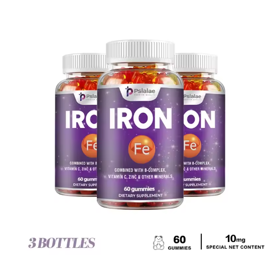 Iron Gummies - Containing Vitamin C for Immune Support of Red Blood Cell Production