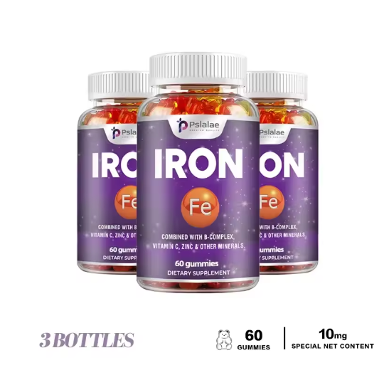 Iron Gummies - Supports Red Blood Cell Energy Levels, Promotes Blood Circulation, and Enhances Immunity