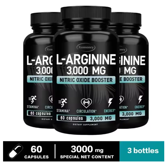 L-Arginine 3000mg - Enhance Performance, Endurance, Lean Muscle, and Improve Men's Health