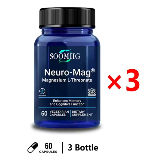 Soomiig Brain Supplement - Improves Memory & Concentration, Enhances Neural Energy & IQ Health