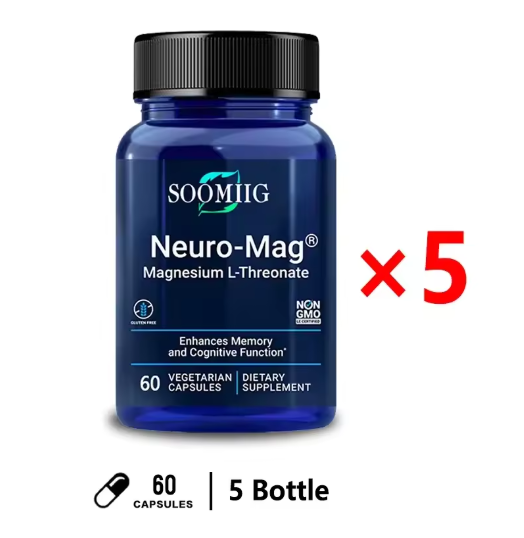 Soomiig Brain Supplement - Improves Memory & Concentration, Enhances Neural Energy & IQ Health