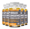 Panax Ginseng Ginkgo Biloba Ashwagandha Zinc | Non-GMO Vegan | Premium Formula Nutrition Supplement