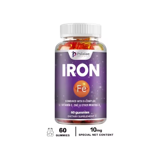 Iron Gummies - Supports Red Blood Cell Energy Levels, Promotes Blood Circulation, and Enhances Immunity
