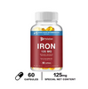 Pslalae Iron Supplement 125 Mg - Promotes Red Blood Cell Formation, Metabolism
