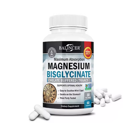 Magnesium Bisglycinate 400 Mg - 120 Vegetarian Capsules - Supports Muscle, Joint and Heart Health