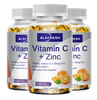 Alxfresh Vitamin C with Zinc for Hair Skin Nails and Brain Heart Health Supports Cellular Level Defense Immune System Booster