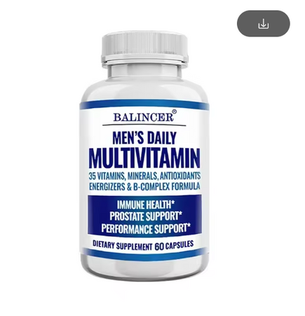 Multivitamin Supplement for Men – Provides Cognitive Brain Health, Energy and Stamina, and Muscle Mass