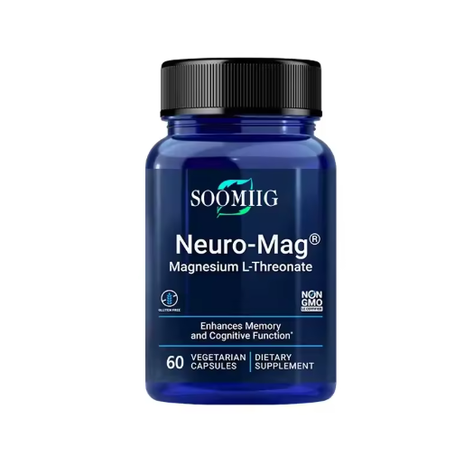 Magnesium Threonate 2000 Mg Capsules, High Absorption Rate, Support Brain Memory and Cognitive Supplement, Relieve Stress