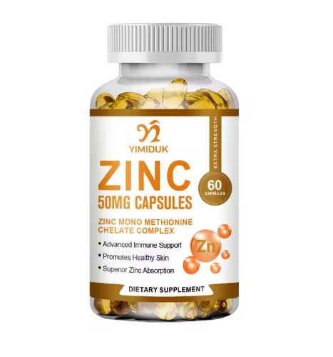 Zinc Capsules Support The Body's Immune Defense, Ultra Absorbable, Non-GMO, Gluten-Free, 120 Vegetarian Capsules