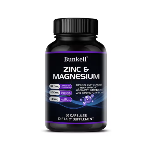Zinc & Magnesium Supplement - Zinc, Magnesium & Vitamin B6, Black Pepper for High Absorption, Strength Immunity Vegetarian