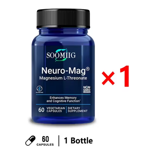 Soomiig Brain Supplement - Improves Memory & Concentration, Enhances Neural Energy & IQ Health